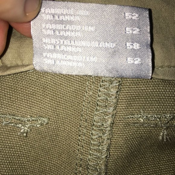 Columbia Mens 42W 30L Olive Hook & Loop Zip Pockets 100% Cotton Flat Front Pants - Picture 9 of 14